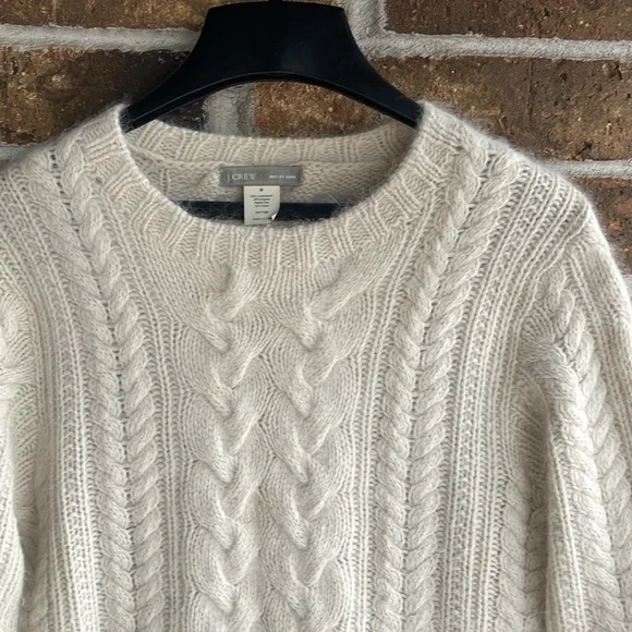 J CREW Hand Knit Lambswool Angora Sweater - Picture 9 of 10